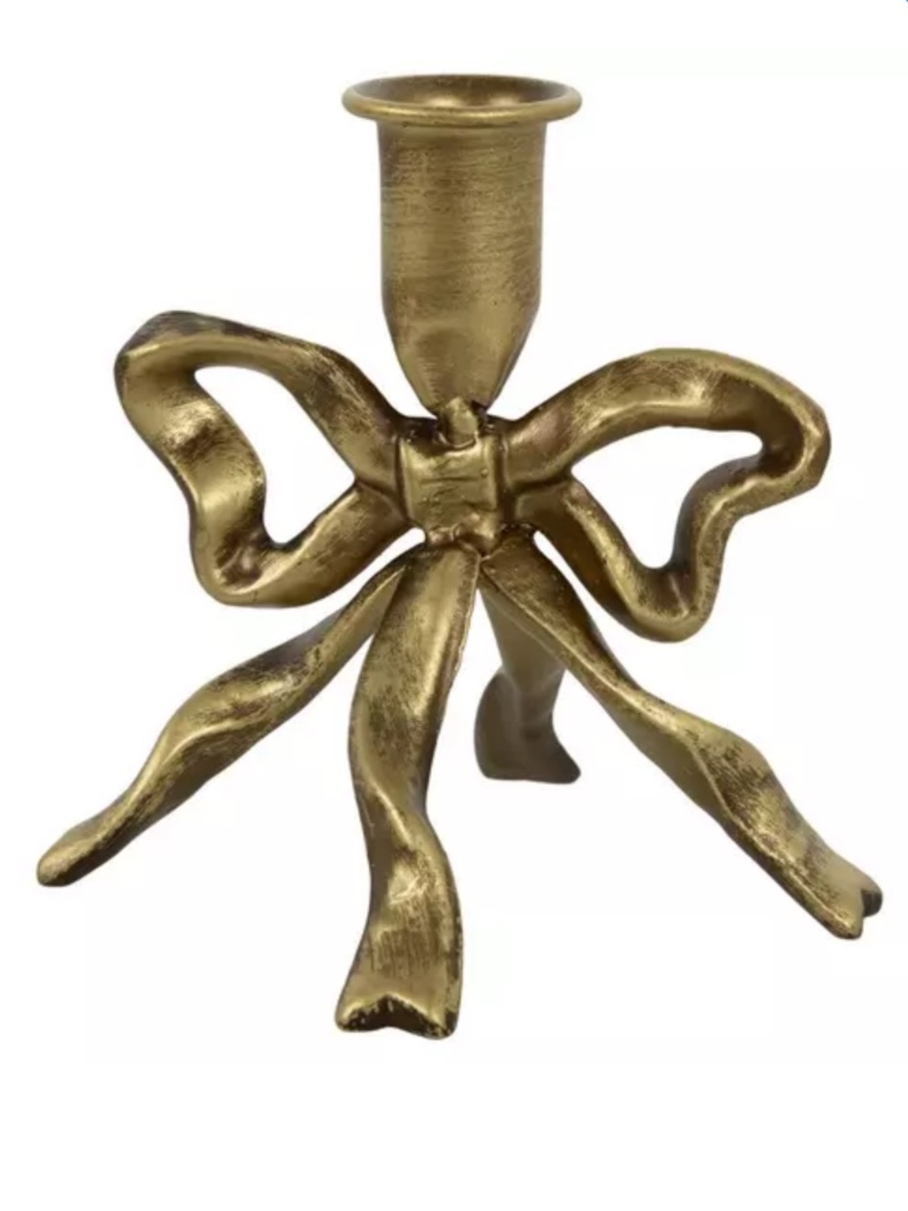 Hobby Lobby Bow Taper Candle Holder Coquette Viral Set of 2 in Gold